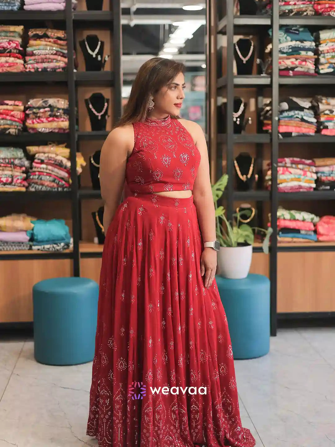 bridal-lehenga-for-women-maroon