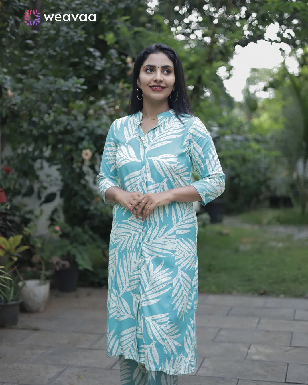 buy-cyan-tropical-print-cord-set