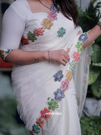 cotton-padded-blouse-for-women-with-matching-saree