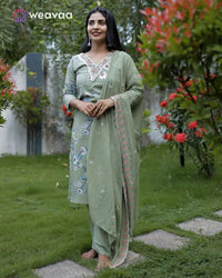 cotton-salwar-suit-with-lace-v-neck