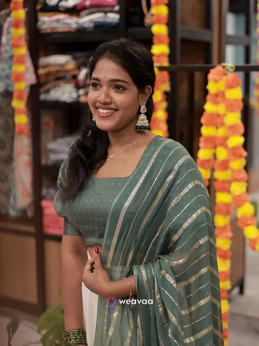 elegant-pale-green-georgette-dhavani-set-for-women