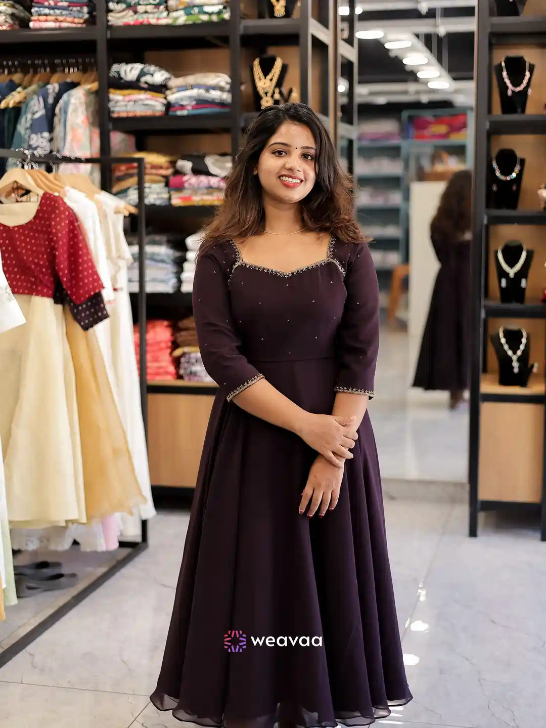 georgette-anarkali-kurti-in-grape-wine-color