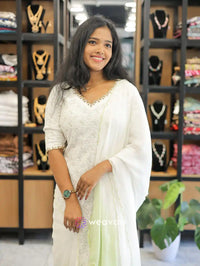 off-white-dyeable-worked-georgette-kurti-with-green-shade