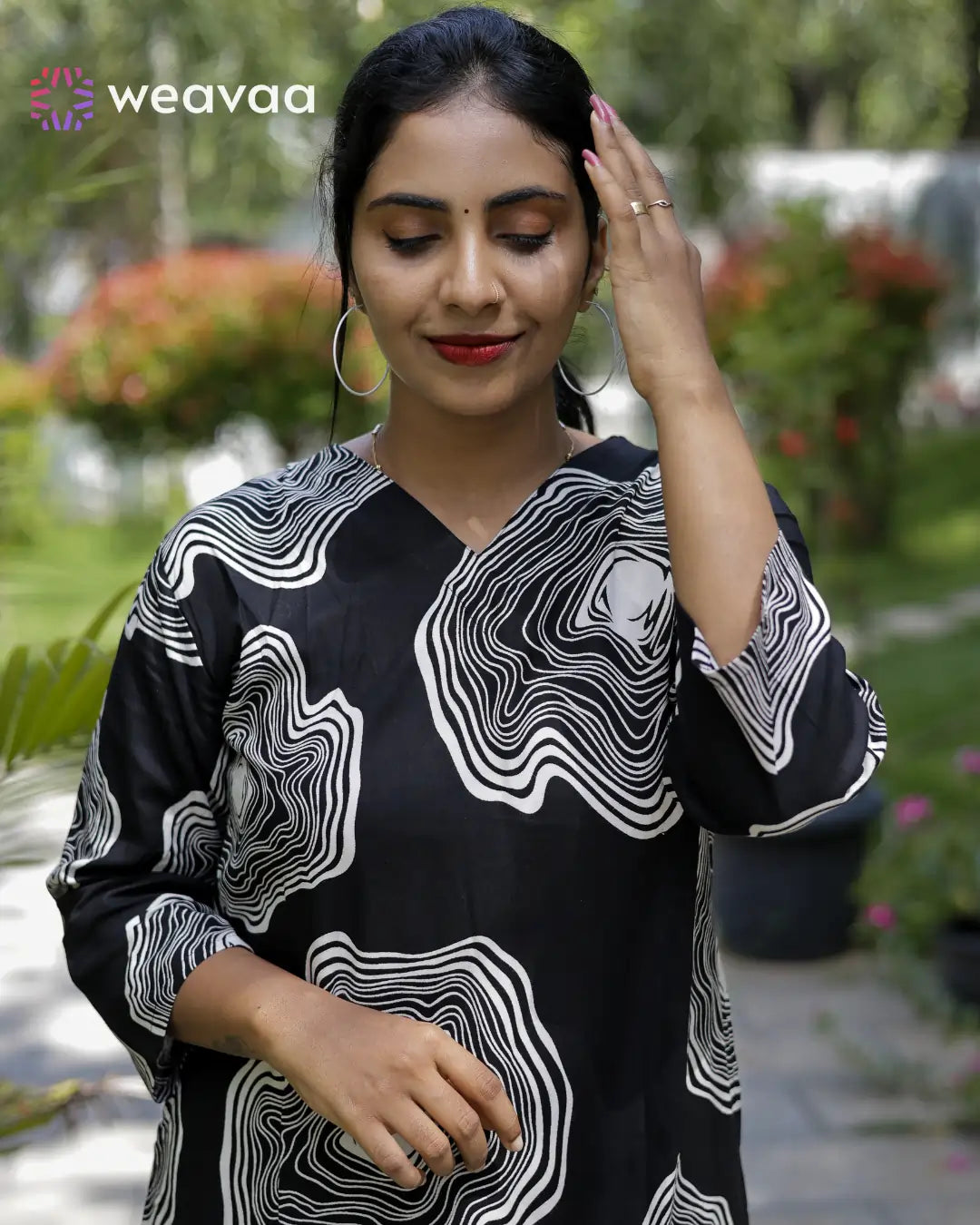 rayon-kurti-pant-set-for-women