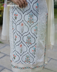 shop-cotton-kurti-with-v-neck-and-dupatta