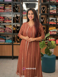 stylish-a-line-kurti-with-center-pleats