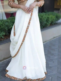 stylish-mustard-yellow-dhavani-set-with-flared-skirt