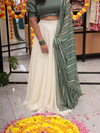 traditional-dhavani-set-green-top-white-skirt-with-shawl