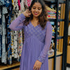 Alia Lavender Pleated Dress | WA-WE-1008