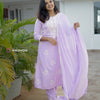 Chikankari Three Pieces SalwarSet(Lavender) | WW-EW-1031