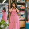 SIDE SLITED STRAIGHT CUT KURTHI WITH BLACK EMBRODIERY WORK | WA-EW-1032