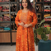 FOIL PRINTED RAYON PANEL CUT KURTHI WITH EMBROIDERED YOKE|WW-EW-1021