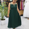BOTTLE GREEN ALINE DESIGNER WEAR |WA-DW-1097