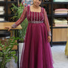 GRAPE WINE GOWN -ORGANZA||WA-EW-1064