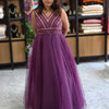 DESIGNER WEAR PURPLE ||WA-EW-1158