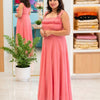 GEORGETTE DESIGNER WEAR -PEACH | WA-EW-1187