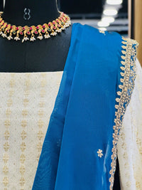 cotton-tissue-dhavani-set-with-shawl-and-a-line-skirt