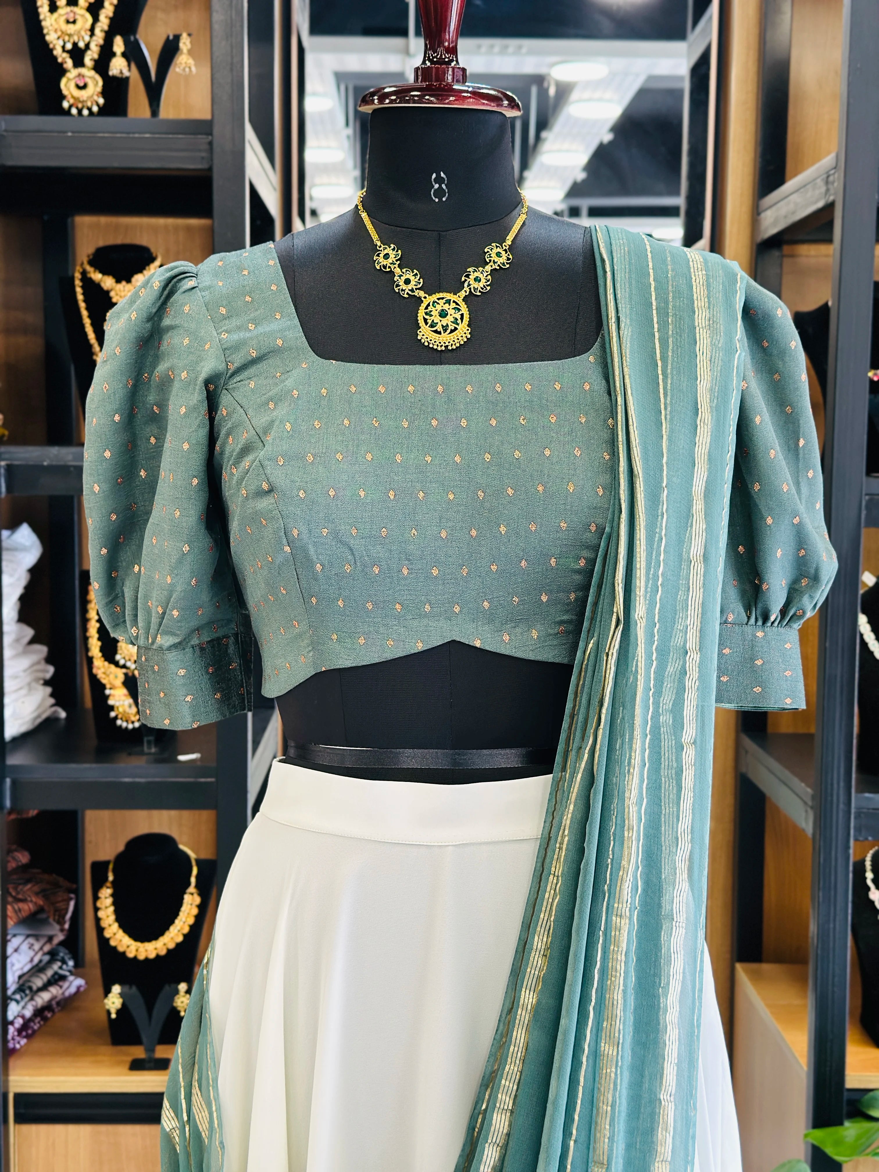 georgette-vijithra-silk-dhavani-half-saree-set