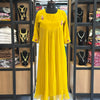 Multi Coloured Handwork Mustard Yellow A line Top | WA-DW-1033