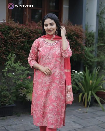 peach-ethnic-wear-set-for-women
