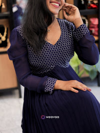 stylish-anarkali-georgette-dress-navy-blue-plain-base-party-wear-detailing-ethnic-dresses-for-women