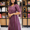 Grape Wine Designer Wear Panel Cut Top | WA-DW-1057