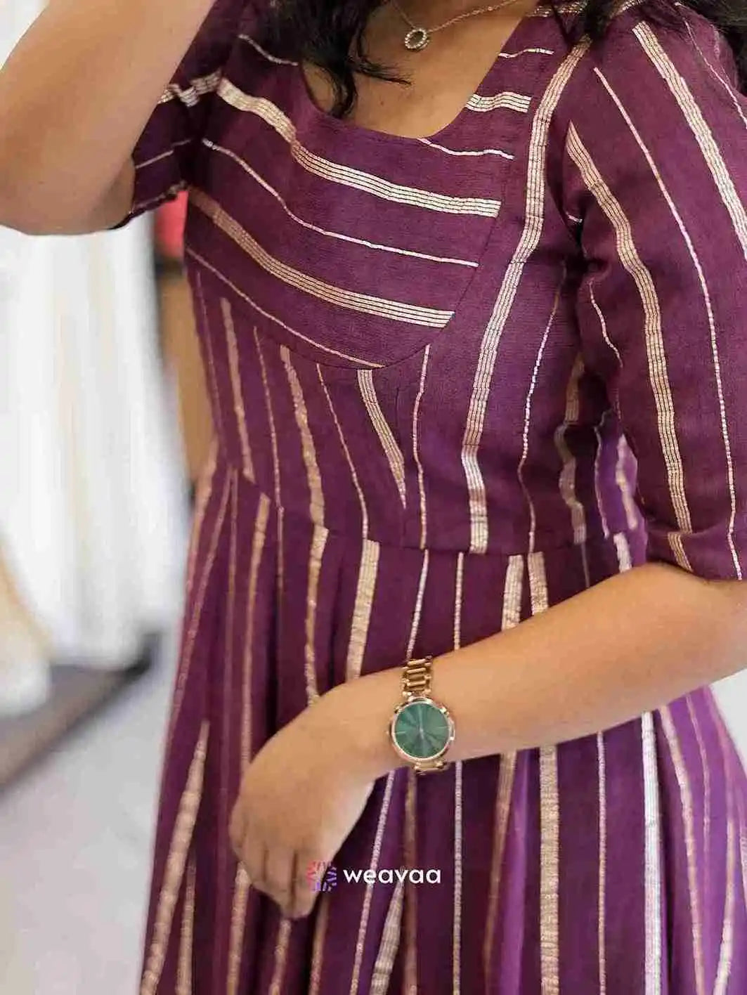 trendy-georgette-kurti-with-panel-cut-and-stylish-neck-design