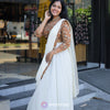 Mustard Yellow Traditional Dhavani Set | WA-DW-1048